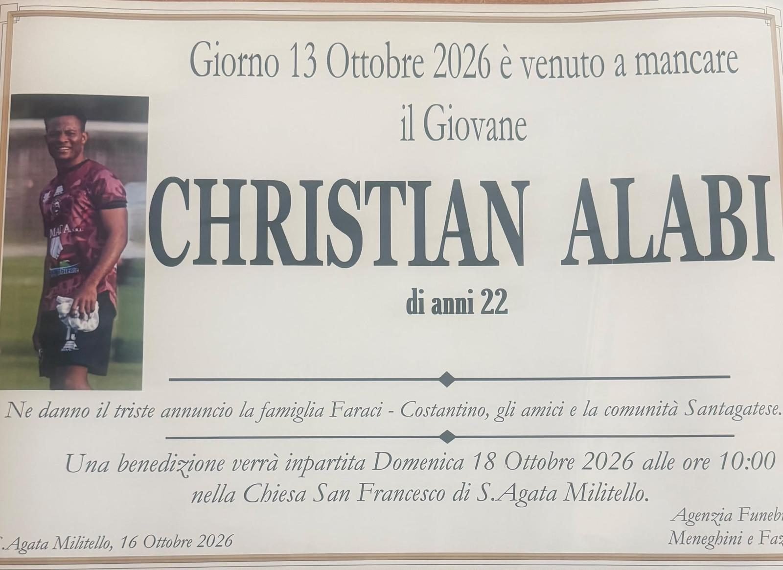 Il manifesto funebre, Sant'Agata di Militello