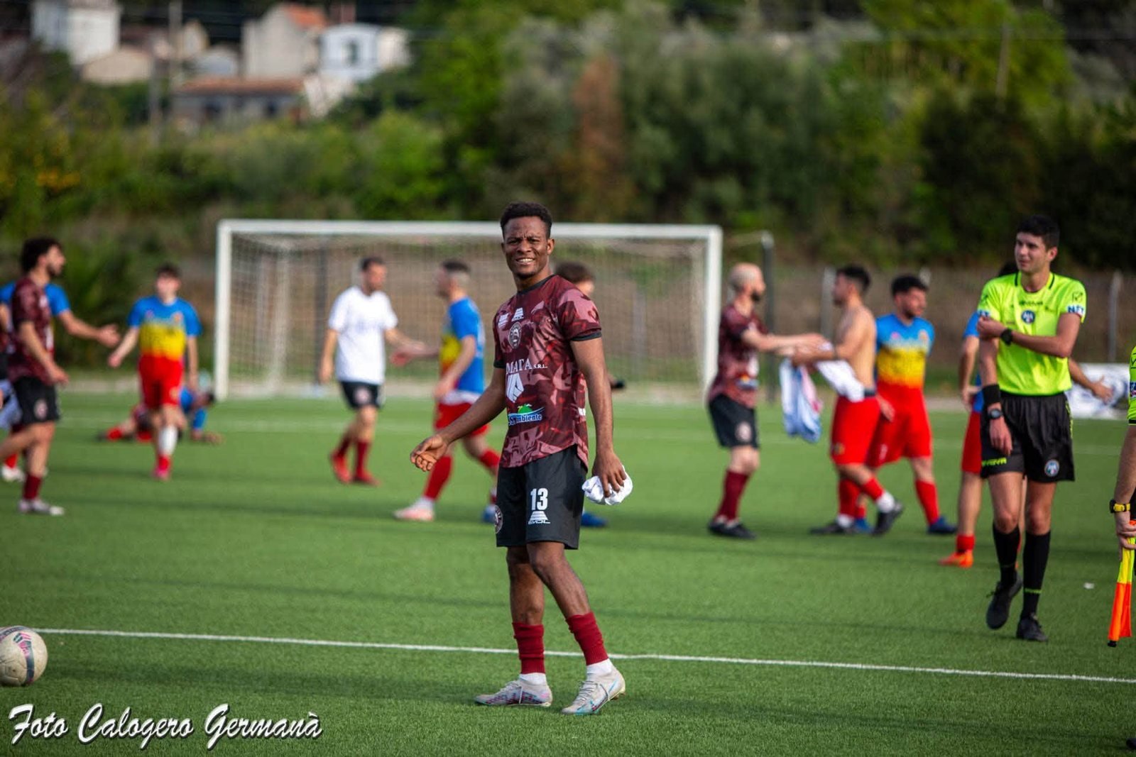 Christian in campo (foto Calogero Germanà)